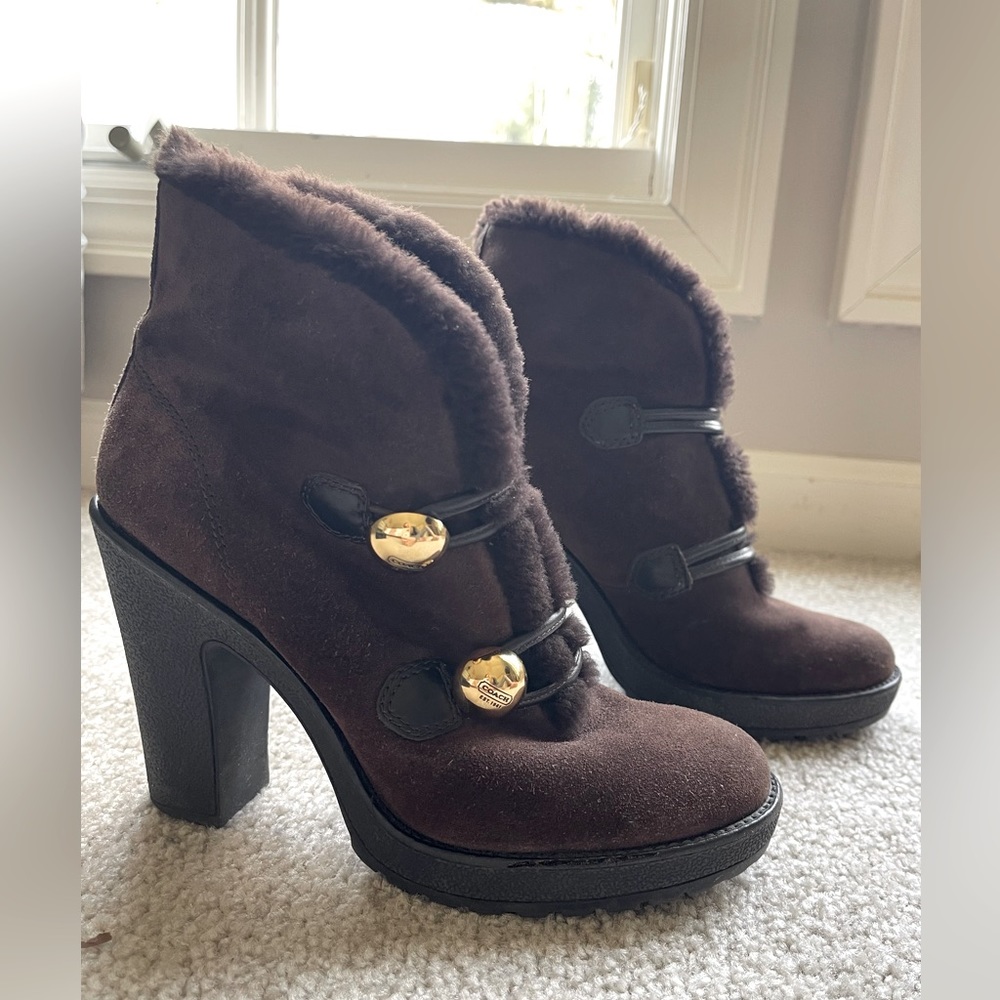 Coach brown Lenora boots